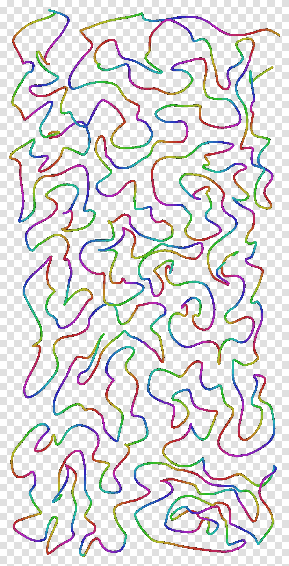 Squiggles Squiggly Random Rainbow Lines Line Chaos Chao Illustration, Light, Pattern, Neon, Rug Transparent Png