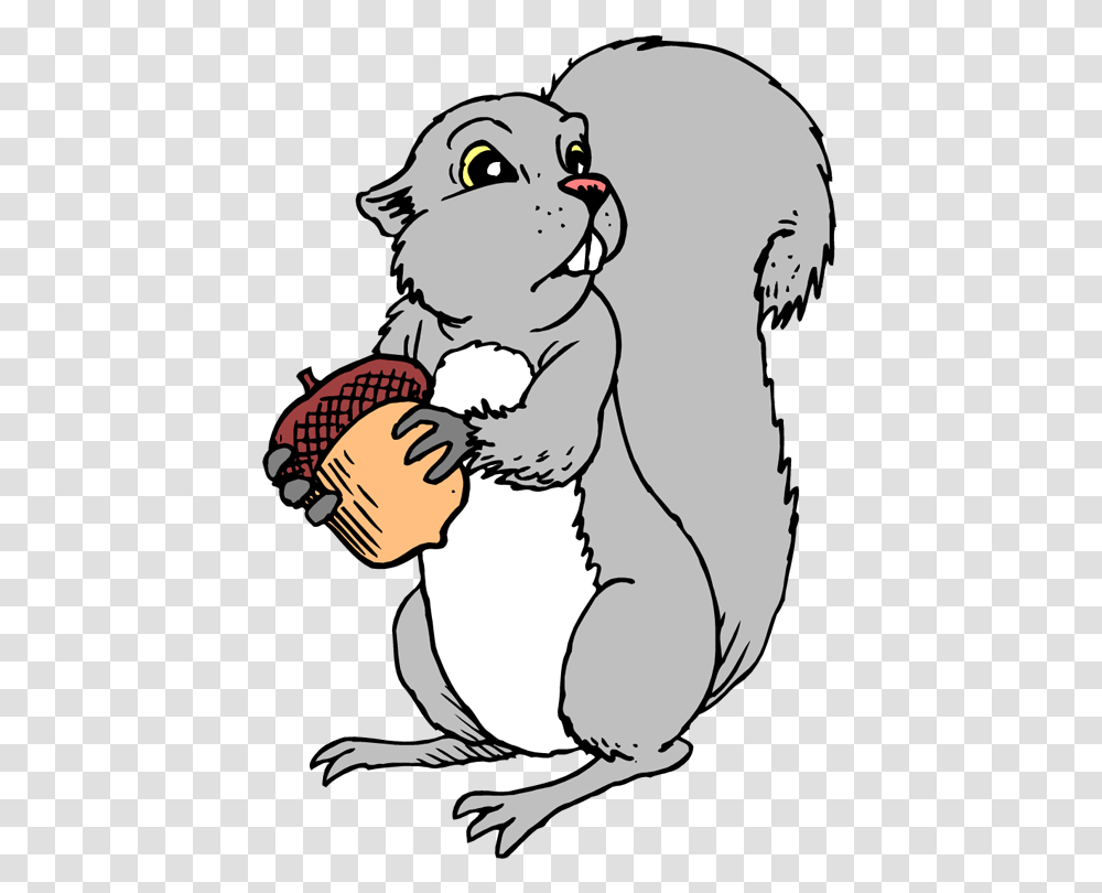 Squirrel Clipart Black And White, Mammal, Animal, Wildlife, Bird Transparent Png