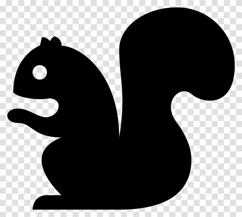 Squirrel Illustration, Silhouette, Stencil, Hook, Animal Transparent Png