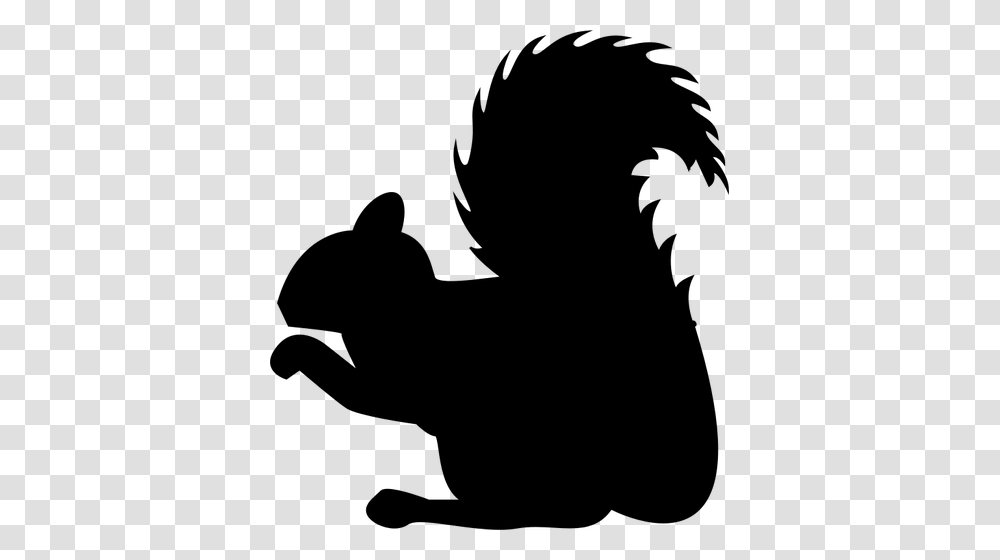 Squirrel Profile Silhouette, Gray, World Of Warcraft Transparent Png