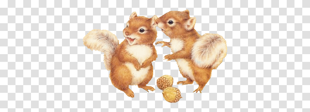 Squirrel Squirrels Fantasyart Fantasy Makebelieve Imagi Two Squirrels Clipart, Rodent, Mammal, Animal, Hamster Transparent Png