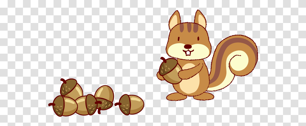 Squirrel With Nuts Clipart, Plant, Seed, Grain, Produce Transparent Png