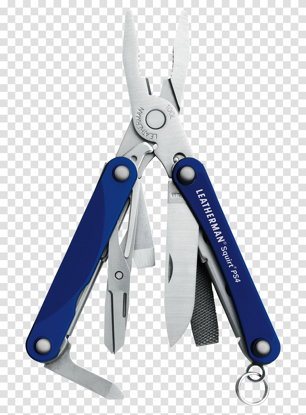 Squirt Ps4 Multitool Blue Leatherman Squirt, Scissors, Blade, Weapon, Weaponry Transparent Png