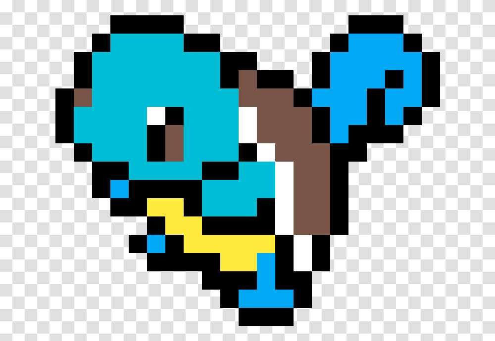 Squirtle Pixelado Download Pokemon Squirtle Pixel Art, Pac Man, First Aid Transparent Png