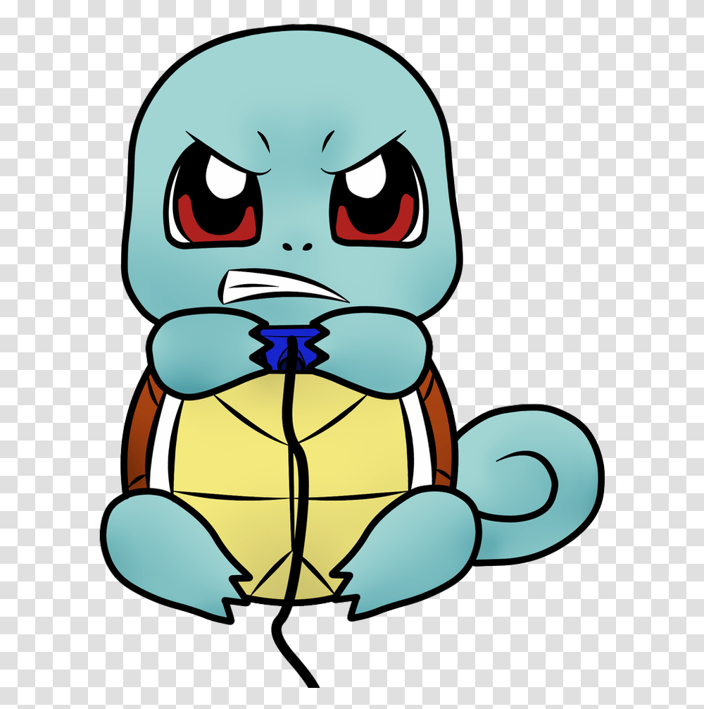 Squirtle Playing N64 By Radioactivepuppy13 Cartoon, Animal, Car Seat, Cushion, Invertebrate Transparent Png