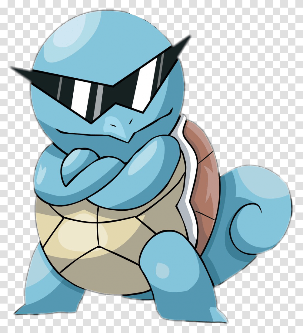 Squirtle Pokemon Squirtle With Glasses Transparent Png