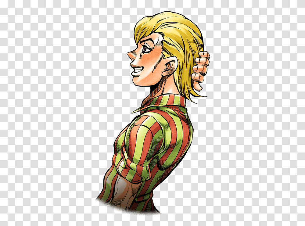 Sr Narancia Ghirga Shining Golden Hair Jojoss Wiki Illustration, Person, Head, Art, Tattoo Transparent Png