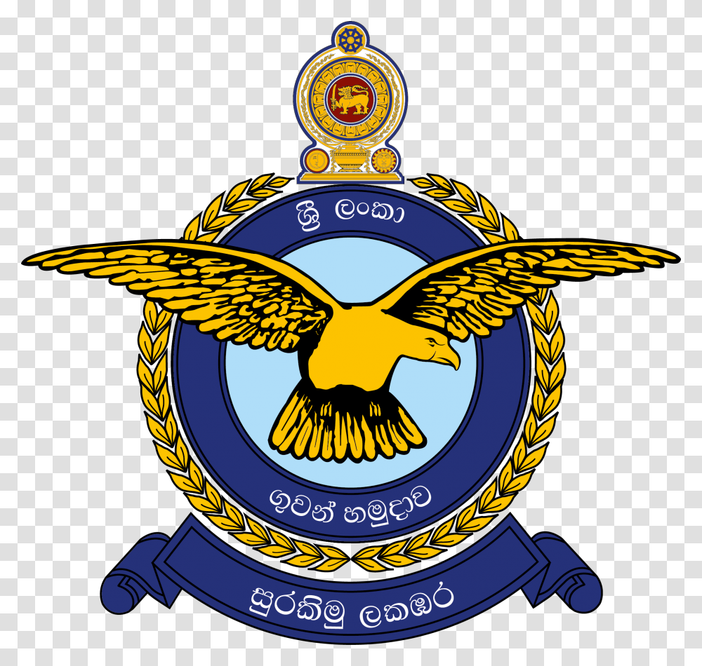 Sri Lanka Air Force Emblem, Logo, Trademark, Badge Transparent Png