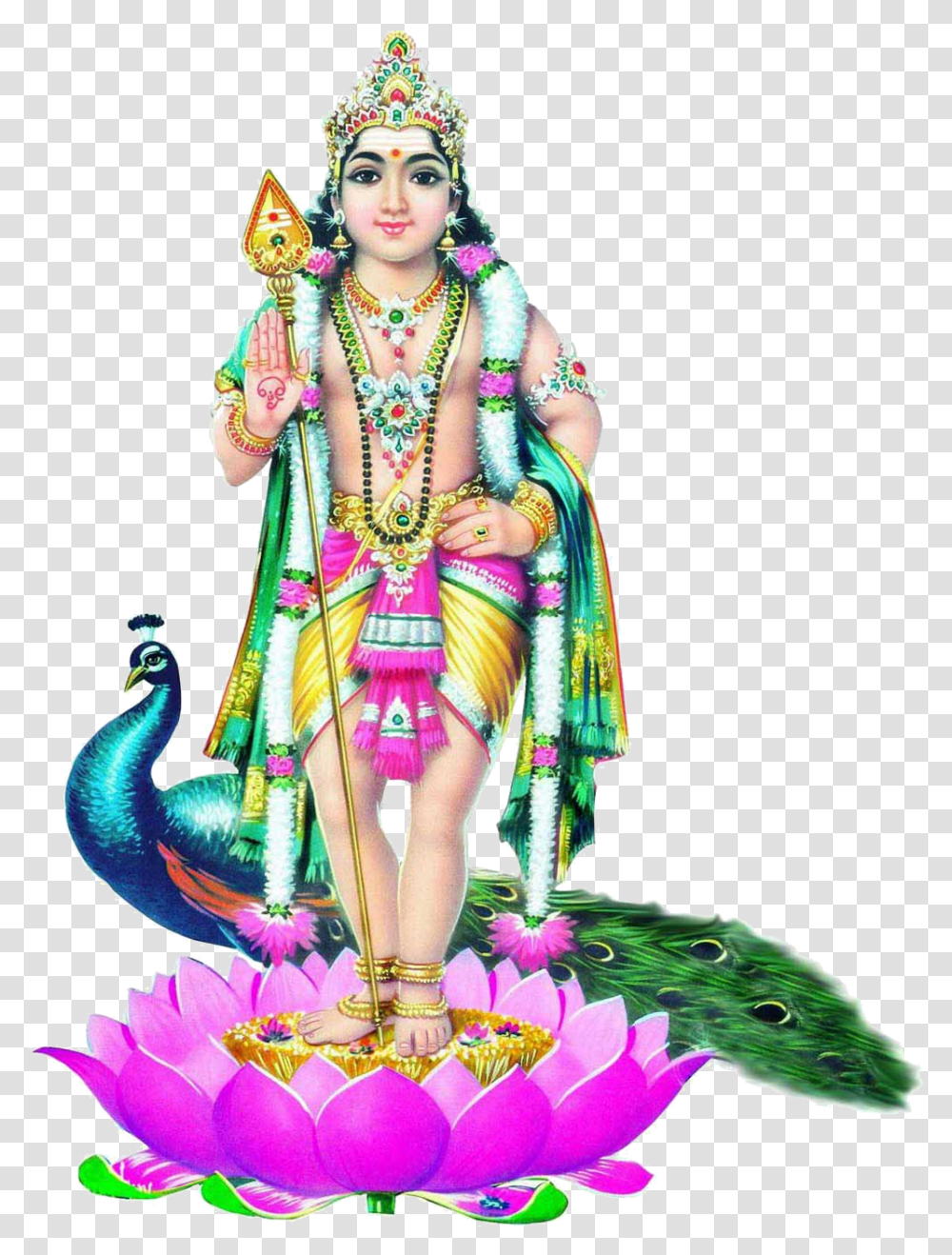 Sri Murugan Fabric Shiva Cartoon Clip Art Hindu Gods High Quality Murugan Hd, Person, Costume, Doll, Floral Design Transparent Png