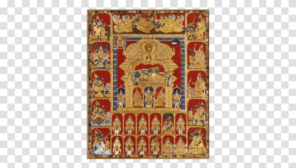 Sri Ranganatha Mysore Painting, Rug, Tapestry, Ornament Transparent Png