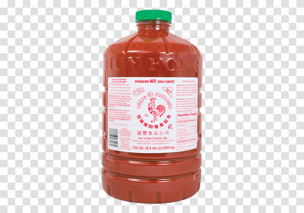 Sriracha 8.5 Lbs, Ketchup, Food, Menu Transparent Png