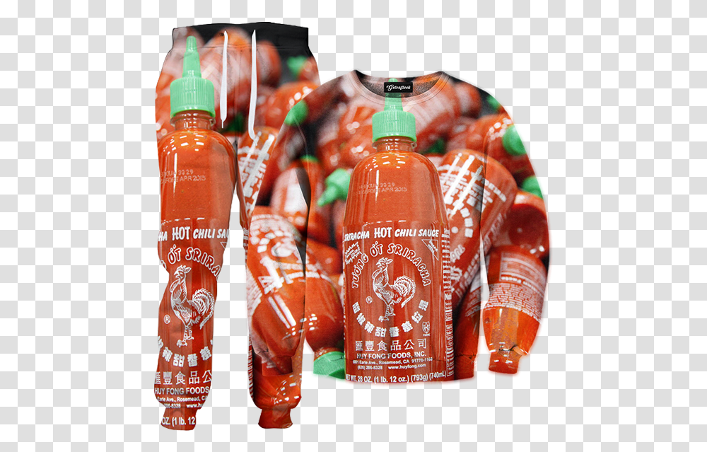 Sriracha Sriracha Hot Sauce, Bottle, Soda, Beverage, Drink Transparent Png