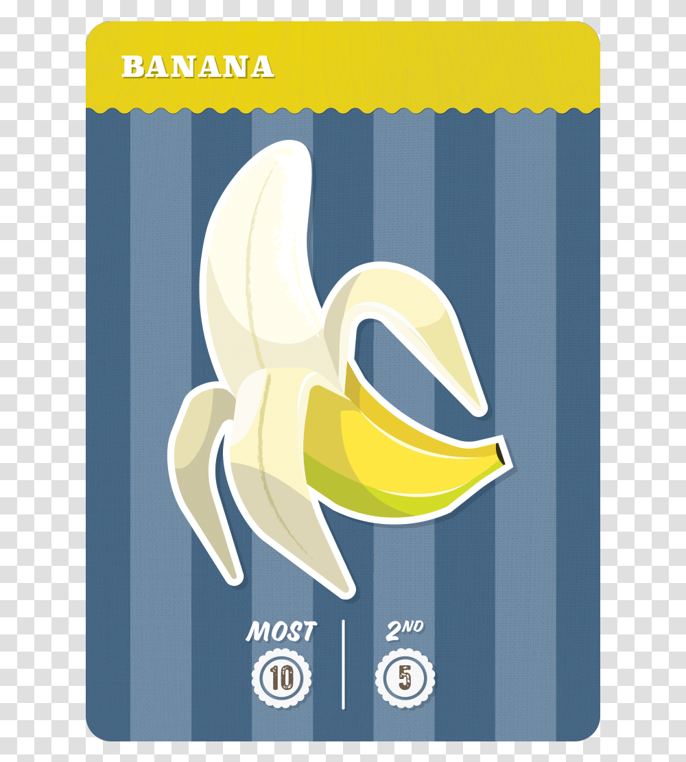 Ss Card31 Banana Rgb Banana, Plant, Fruit, Food, Bird Transparent Png