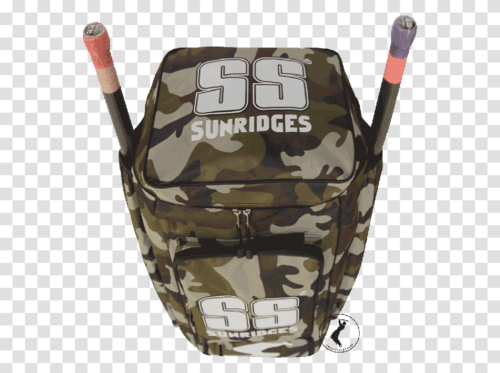 Ss Duffle Cameo Cricket Kit Bag Military Uniform, Vehicle, Transportation, Pottery, Helmet Transparent Png