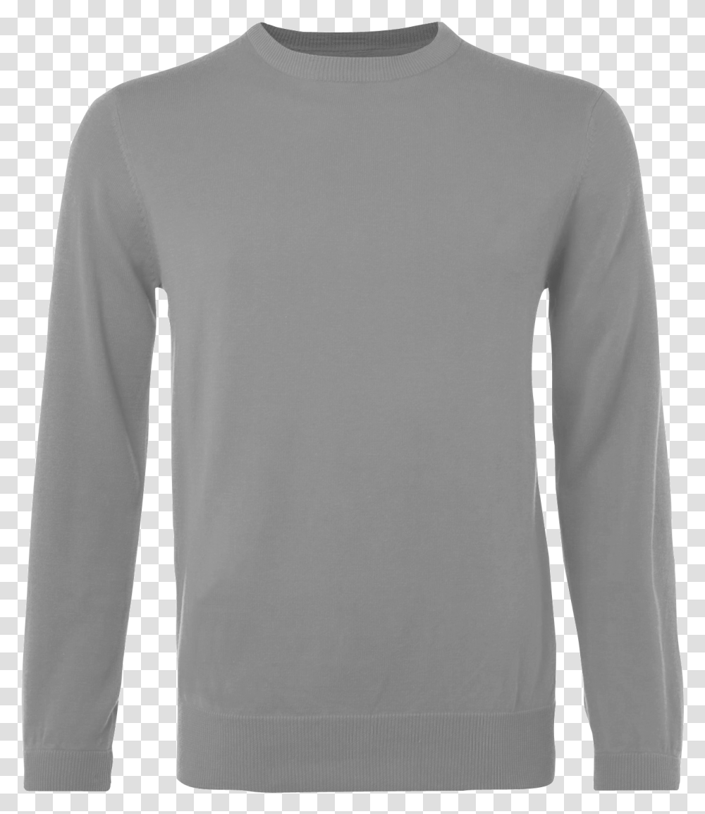 Ss Grey Jumper Long Sleeved T Shirt, Apparel Transparent Png