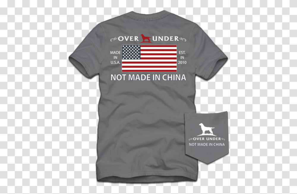 Ss Not Made In China T Shirt Grey Over Under Not Made In China, Apparel, T-Shirt Transparent Png
