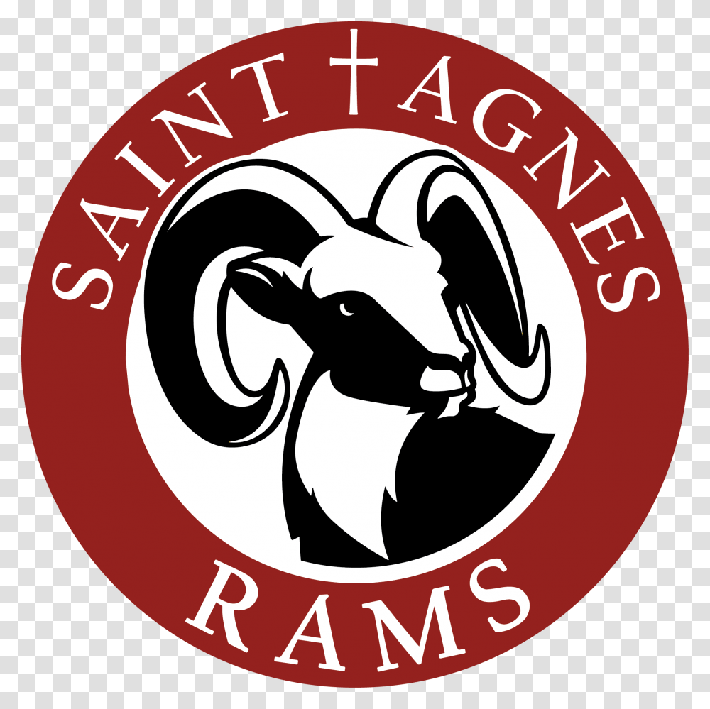 St Agnes Rams Logo, Label, Sticker Transparent Png