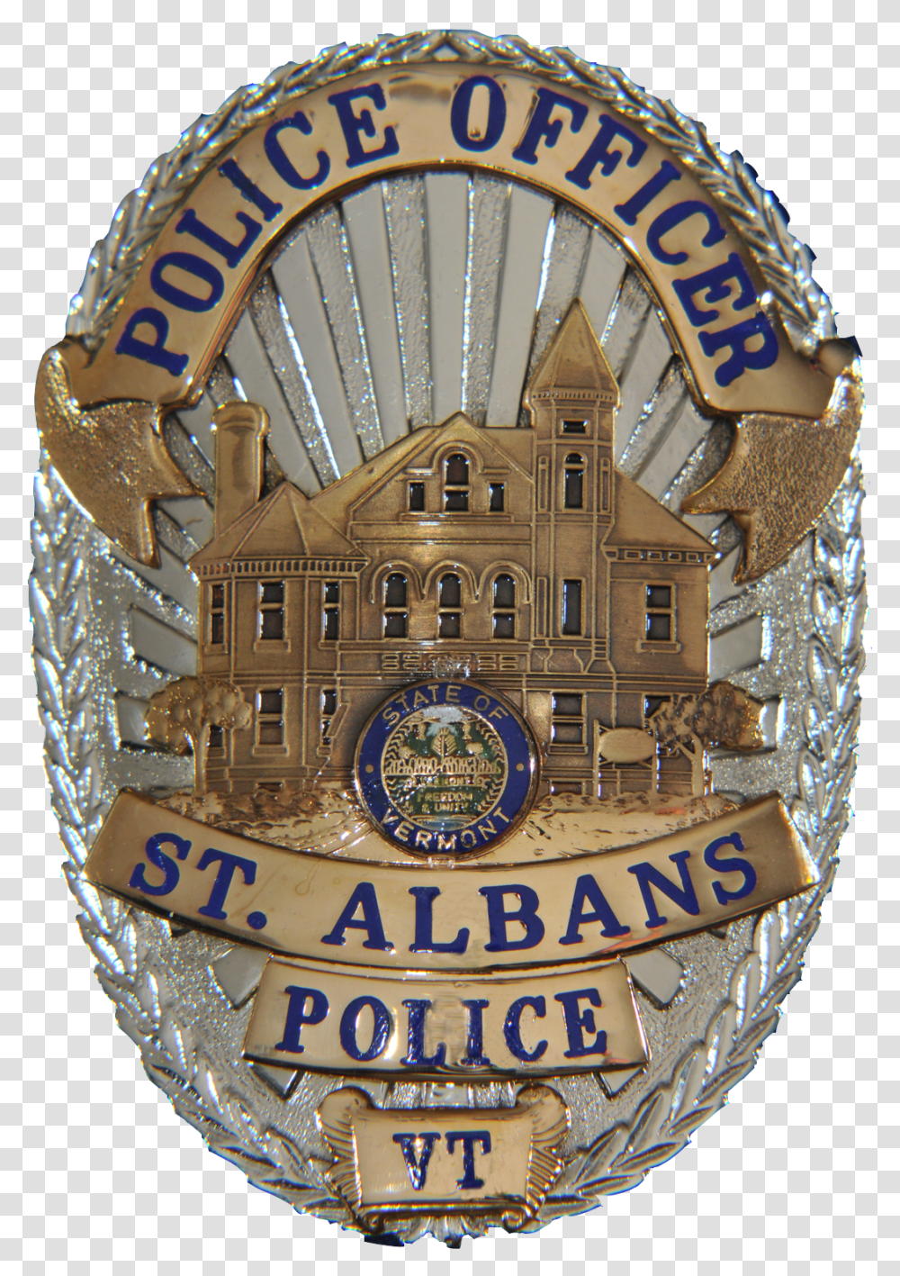 St Albans Police Badge, Logo, Trademark, Clock Tower Transparent Png