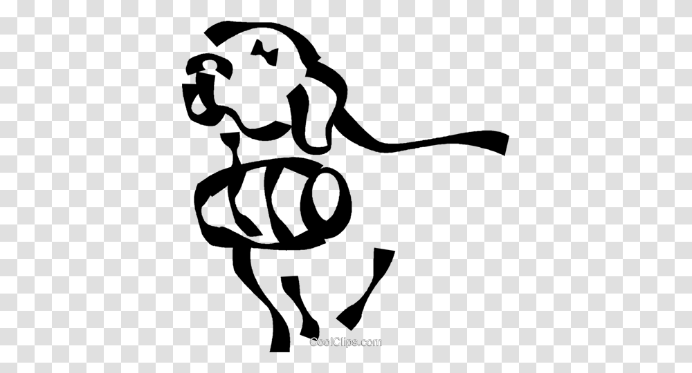 St Bernard Dog Royalty Free Vector Clip Art Illustration, Label, Stencil, Hand Transparent Png
