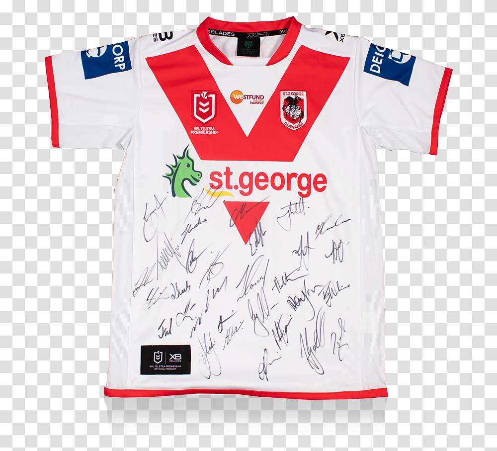 St George Illawarra Dragons Squad Short Sleeve, Clothing, Apparel, Shirt, Text Transparent Png