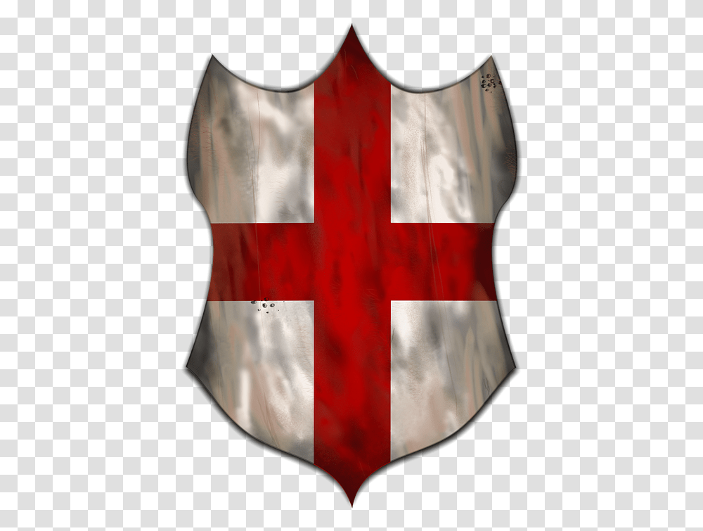 St George Shield Armour Knight Warrior Medieval Flag, Logo, Trademark Transparent Png