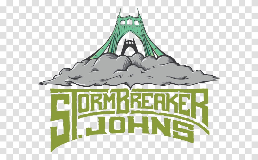 St Johns Stormbreaker Logo Green Type Illustration, Spire, Tower, Architecture, Building Transparent Png