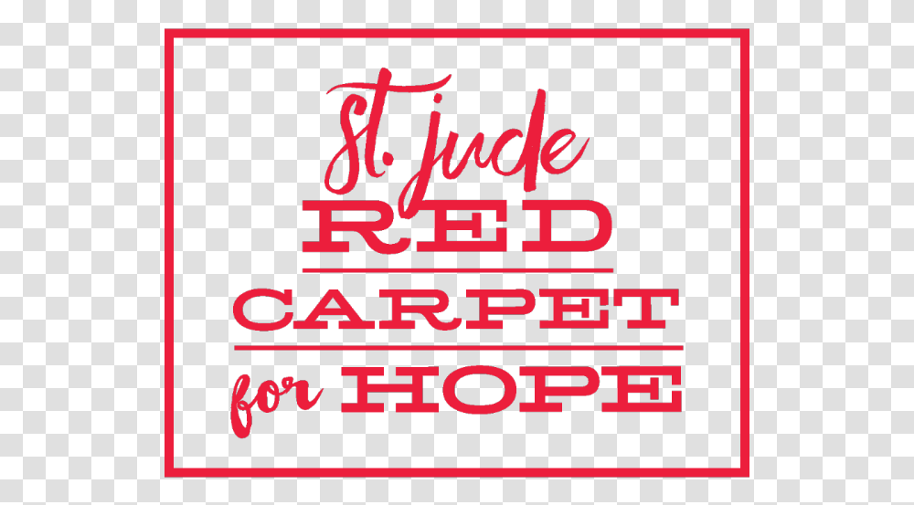 St Jude Red Carpet For Hope Download, Alphabet, Poster, Advertisement Transparent Png