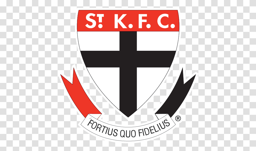 St Kilda Saints Logo St Kilda Football Club Logo, Armor, Emblem, Trademark Transparent Png