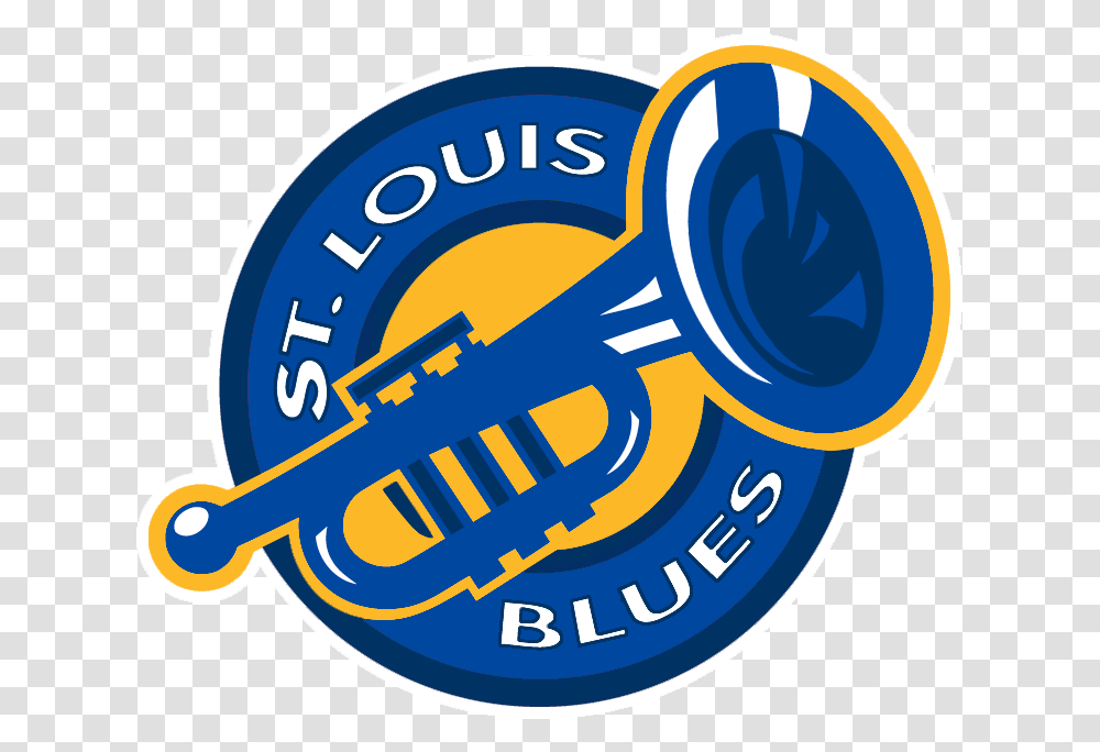 St Logo Concept By St Louis Blues 90s Logo, Horn, Brass Section, Musical Instrument, Trumpet Transparent Png