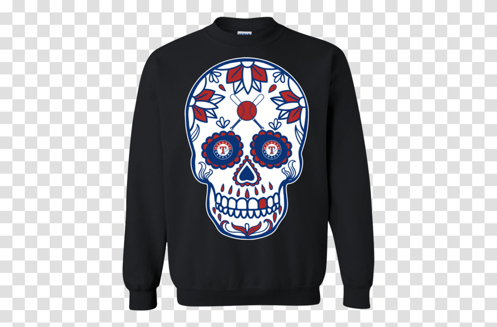 St Louis Blues Sugar Skull, Apparel, Sleeve, Long Sleeve Transparent Png