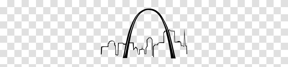 St Louis Gateway Arch Clip Art, Architecture, Building, Silhouette, Stencil Transparent Png