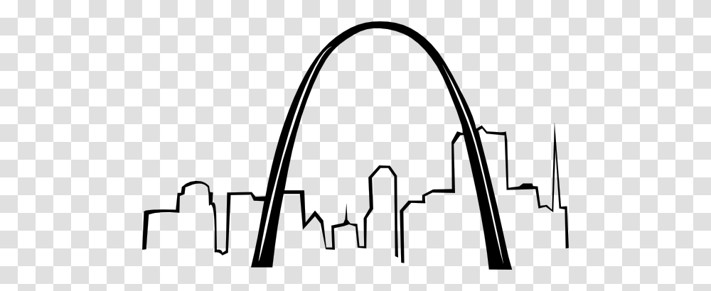 St Louis Gateway Arch Clip Art, Architecture, Building, Stencil, Silhouette Transparent Png