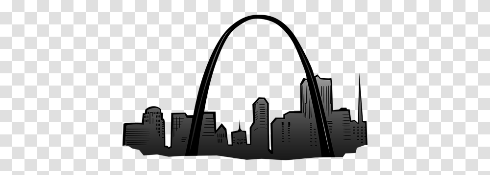 St Louis Gateway Arch Vector Drawing, Water, Architecture, Building, Metropolis Transparent Png