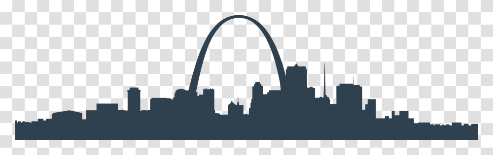 St Louis Skyline Black And White Download Gateway Arch, Mammal, Animal, Stencil Transparent Png