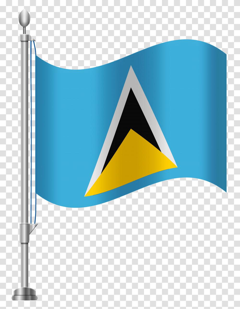 St Lucia Flag Clip Art, Label, Logo Transparent Png