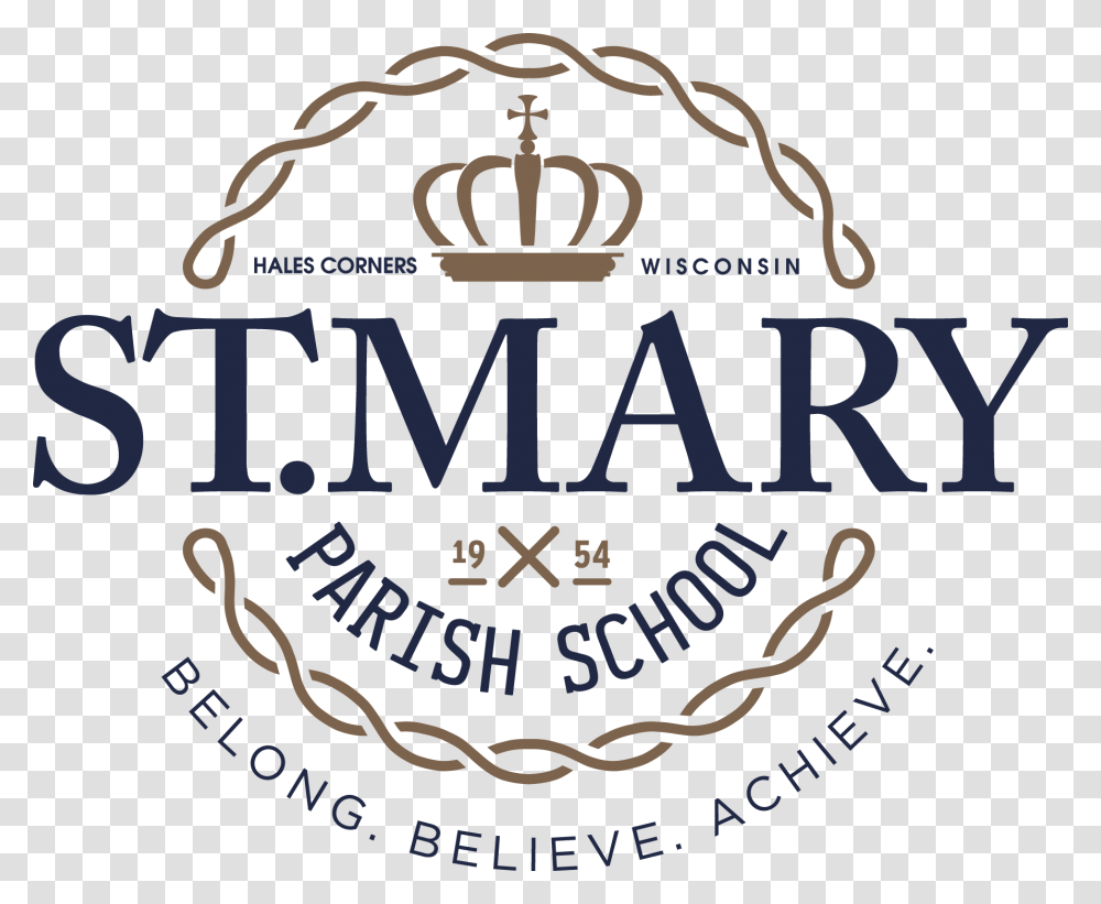 St Mary Parish School Logo Illustration, Alphabet, Word Transparent Png