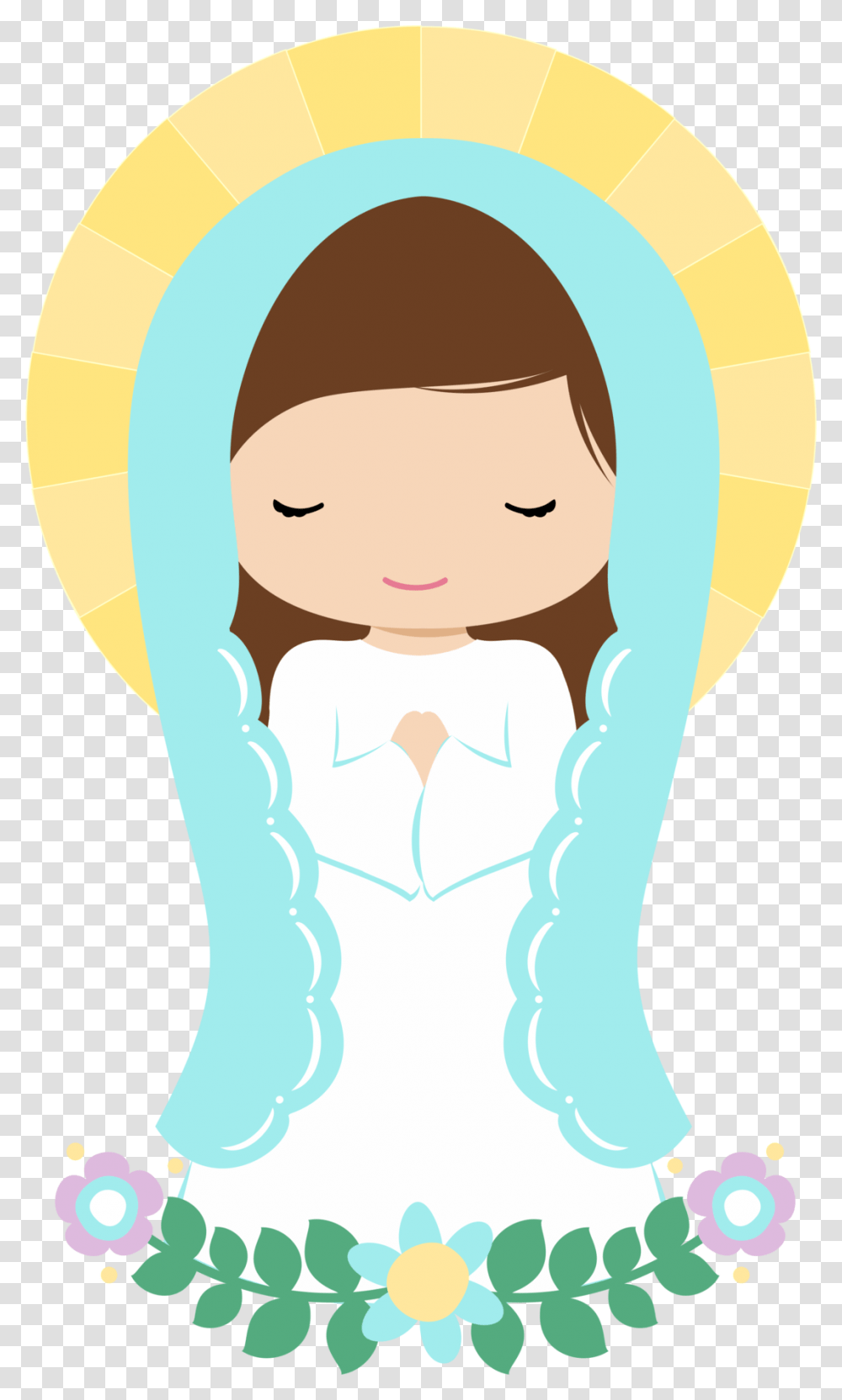 St Patrick's Catholic Mama Mary Cartoon, Head, Neck Transparent Png