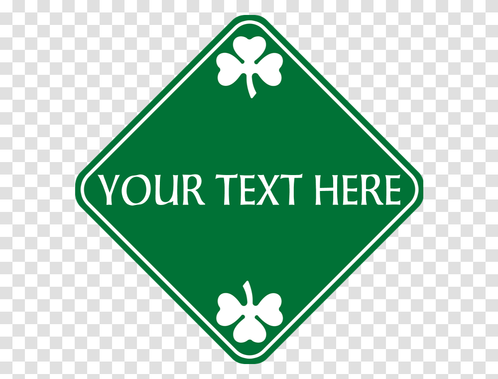 St Patrick's Day Border, Triangle, Road Sign, Light Transparent Png