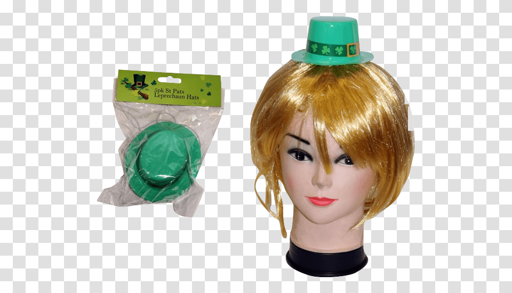 St Patrick's Leprechaun Hats Lace Wig, Diaper, Doll, Toy, Hair Transparent Png