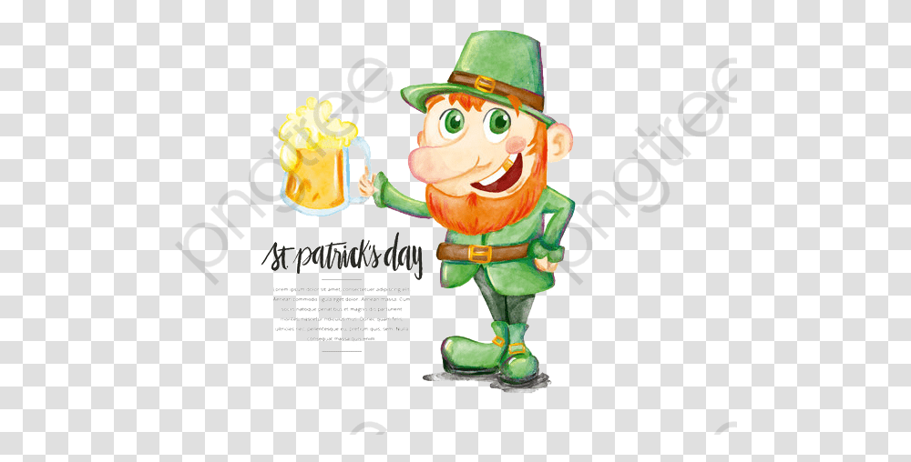 St Patrick's Day Cartoons, Poster, Advertisement, Toy, Elf Transparent Png