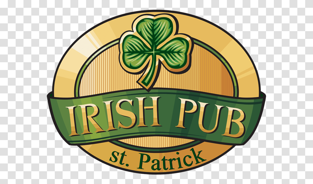 St Patrick's Irish Pub, Logo, Trademark, Building Transparent Png