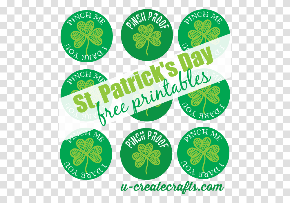 St Patricks Day Craft With Free Printable Saint Day Pin, Green, Flyer, Poster, Paper Transparent Png