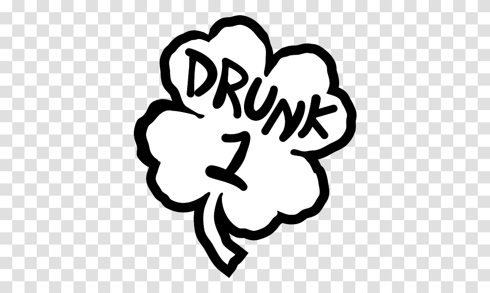 St Patricks Day Drunk 1 Four Leaf Clover Weekender Tote Bag Language, Stencil, Hand, Text Transparent Png