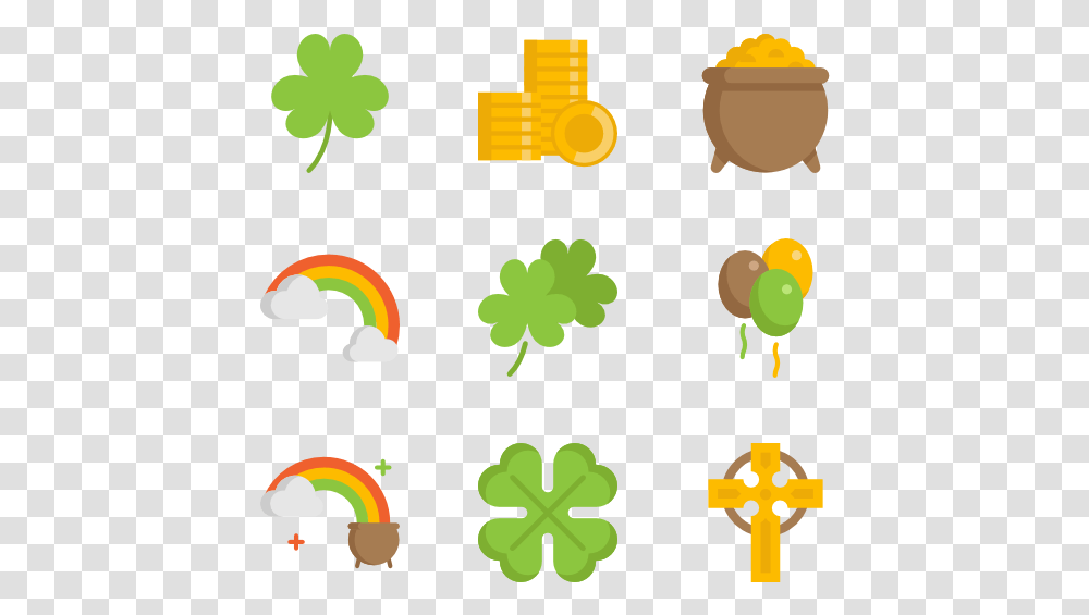 St Patricks Day Icons, Floral Design Transparent Png