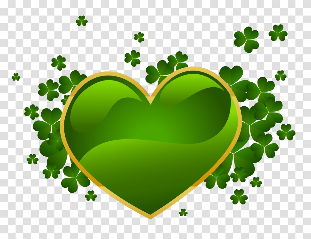 St Patricks Day St Patrick Cliparts, Green, Heart, Plant, Label Transparent Png