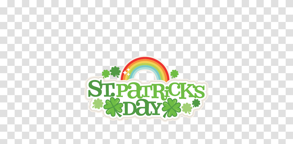 St Patricks Day Title Scrapbook Cute Clipart, Logo, Floral Design Transparent Png