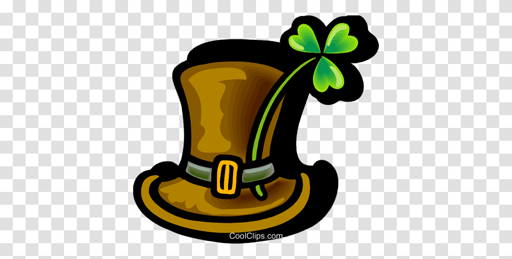 St Patricks Day Vector Clipart Of A St Patricks Day Hat, Apparel, Sombrero, Label Transparent Png