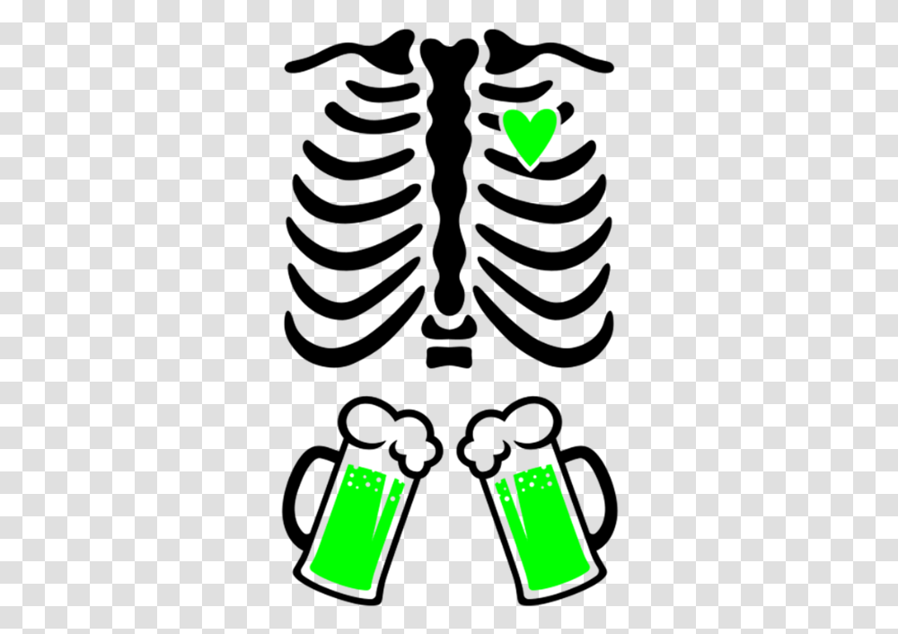 St Patricks Ribcage Beer Skeleton Baby Svg, Light, Crowd, Electronics Transparent Png
