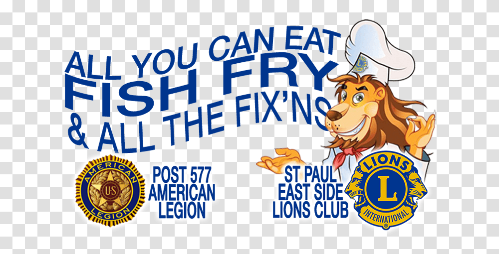 St Paul East Side Lions Club Fish Fry Lions, Label Transparent Png