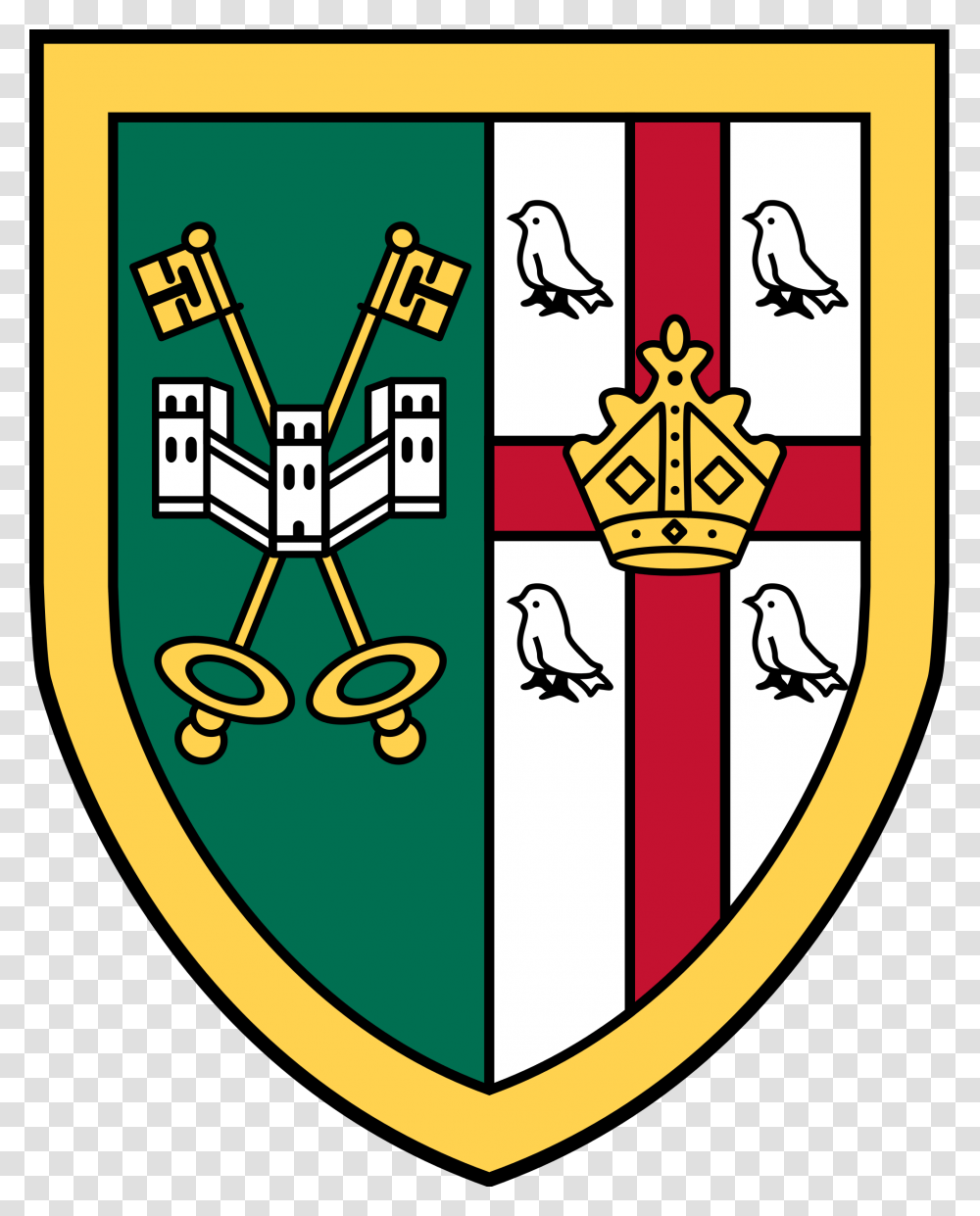 St Peters College Oxford Coat Of Arms, Shield, Armor, Bird, Animal Transparent Png